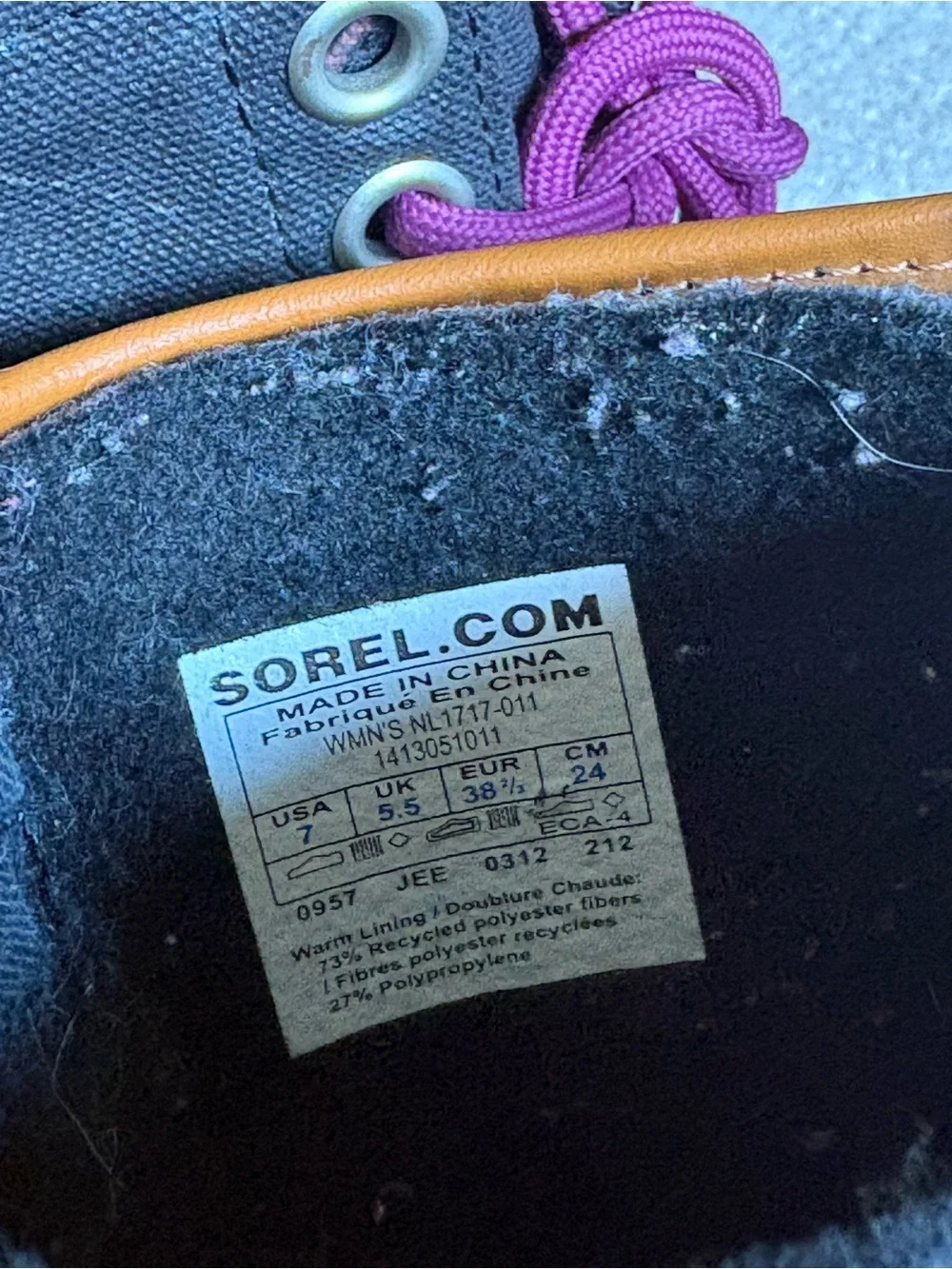 SOREL 1964 Premium LTR Waterproof Canvas Duck Snow Boots Charcoal Size 7